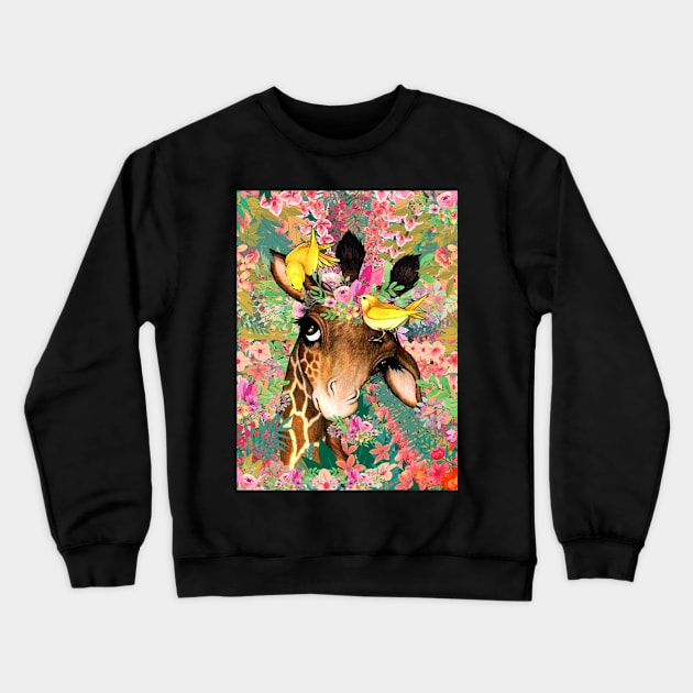 Beautiful Giraffe Crewneck Sweatshirt by rickyrickbob